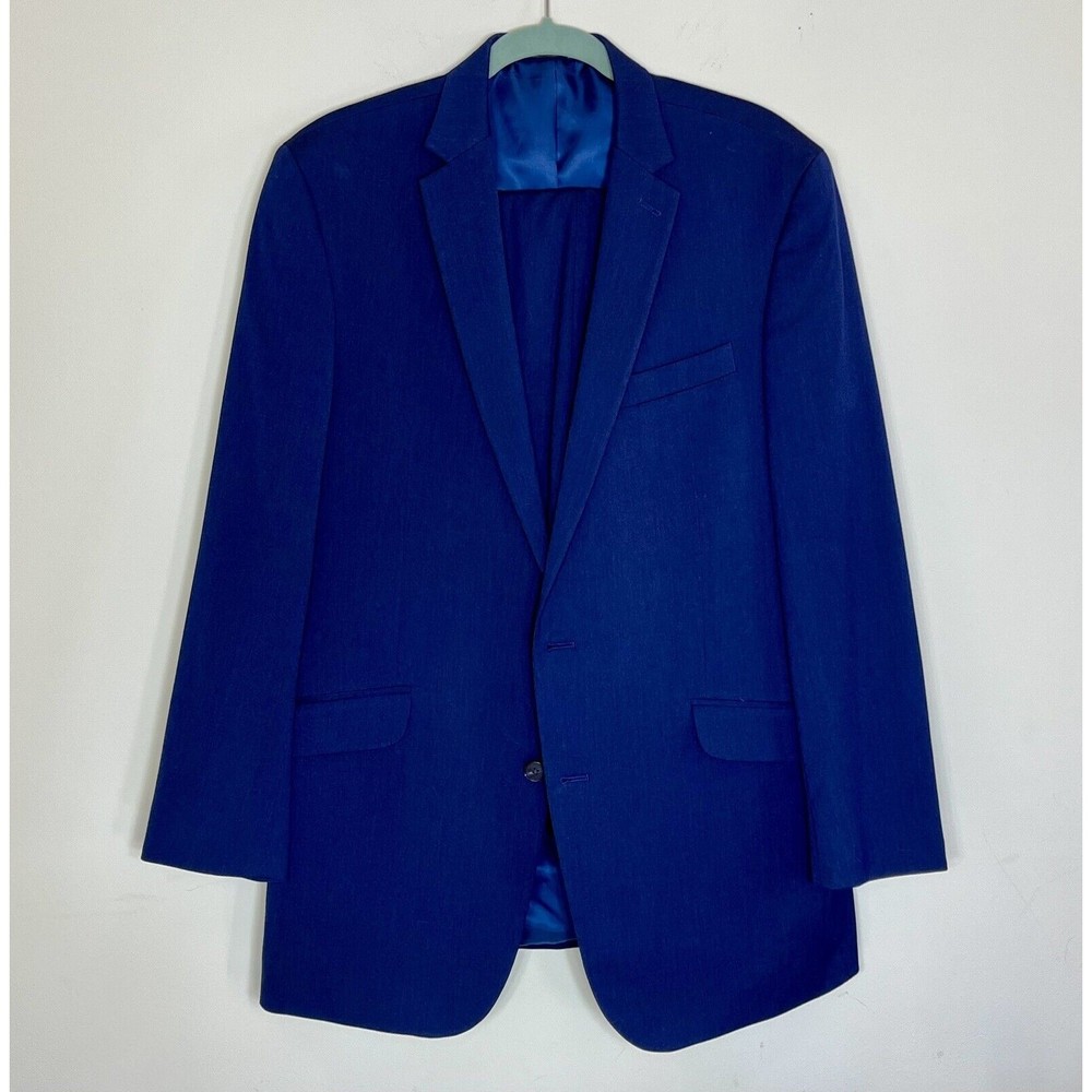 Men's Suit Navy Blue Office Corp Suit 42" x 35" Kenneth Cole Reaction